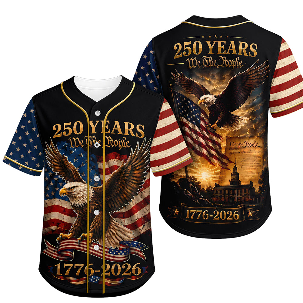 We The People 250th Anniversary Baseball Jersey Shirt CH07 911816
