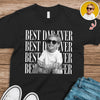 Personalized Vintage Photo Best Dad Mom Ever Dark Shirt HA75 921436