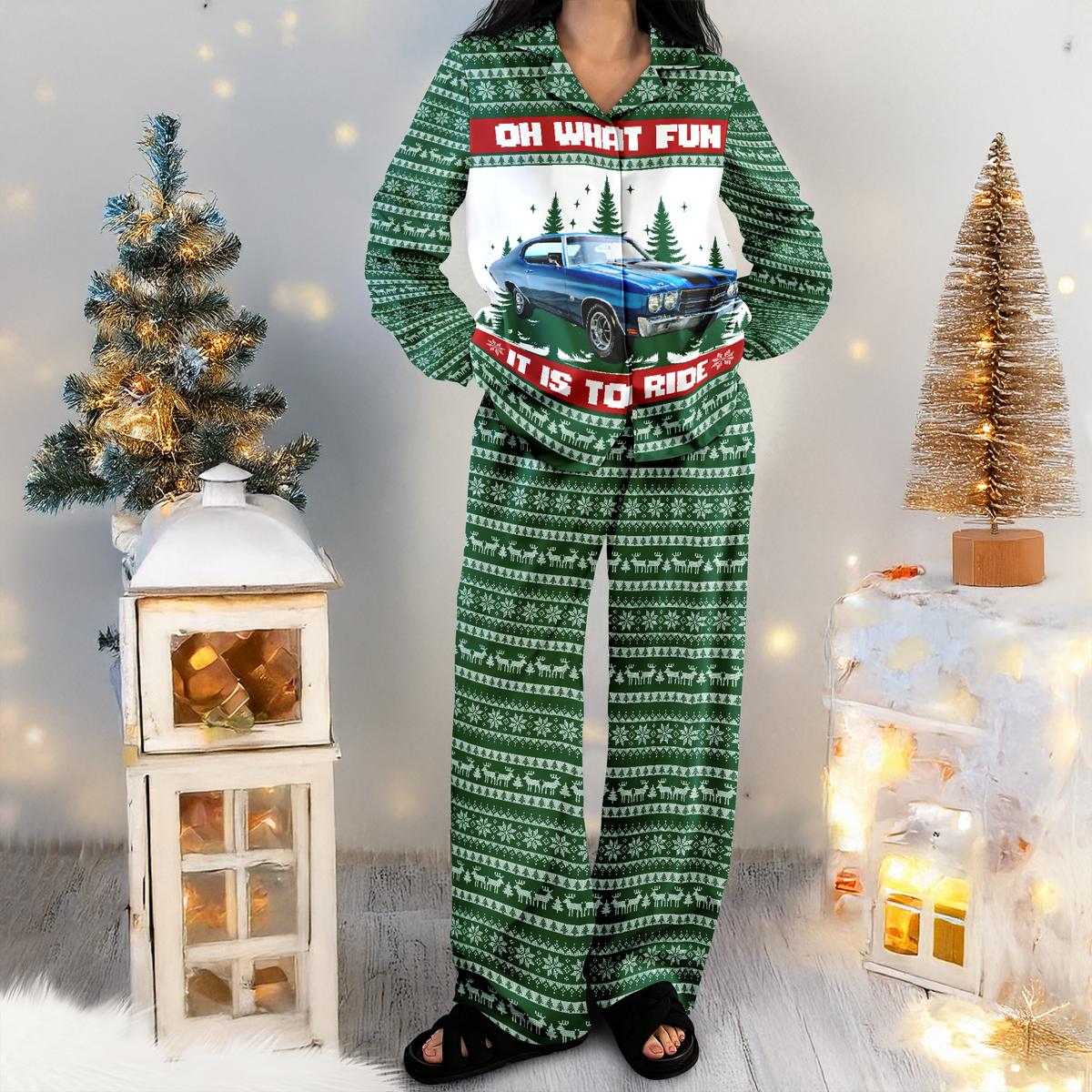 Custom Car Photo Oh What Fun It Is To Ride Pajamas TH10 896017