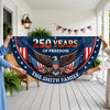 Personalized 250 Years Of Freedom Non-Pleated Fan Flag USA 1776-2026 Patriotic Flag, Fourth Of July Outdoor Decor LM32 669291