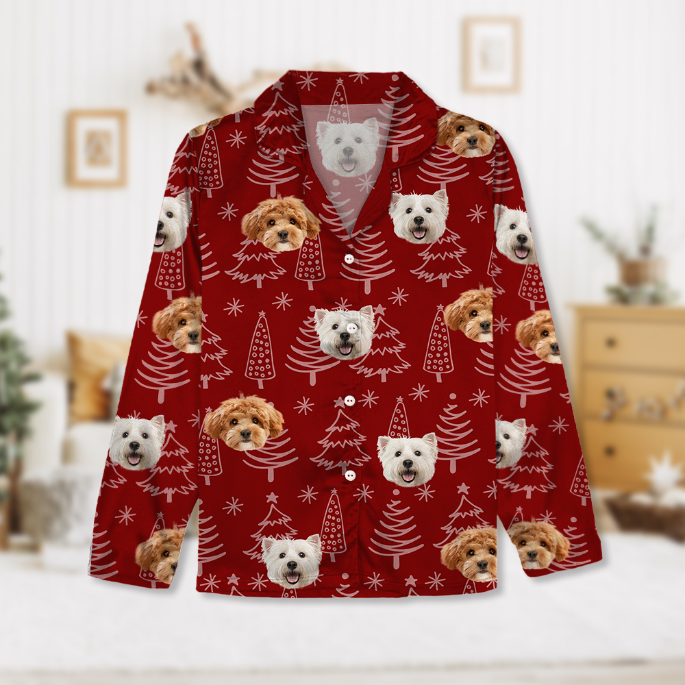 Custom Dog Photo Christmas Pajamas Christmas Gift For Pet Lovers CH07 896130