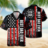 Personalized Best Dad Ever Patriotic 1776-2026 Hawaii Shirt LM32 668911