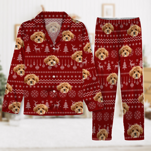 Custom Dog Photo Christmas Pajamas Christmas Gift For Pet Lovers CH07 896130