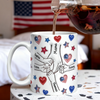 Forever Connected, Hand in Hand - Family Personalized 3D Inflated Effect Printed 3D Mug HA75 920386