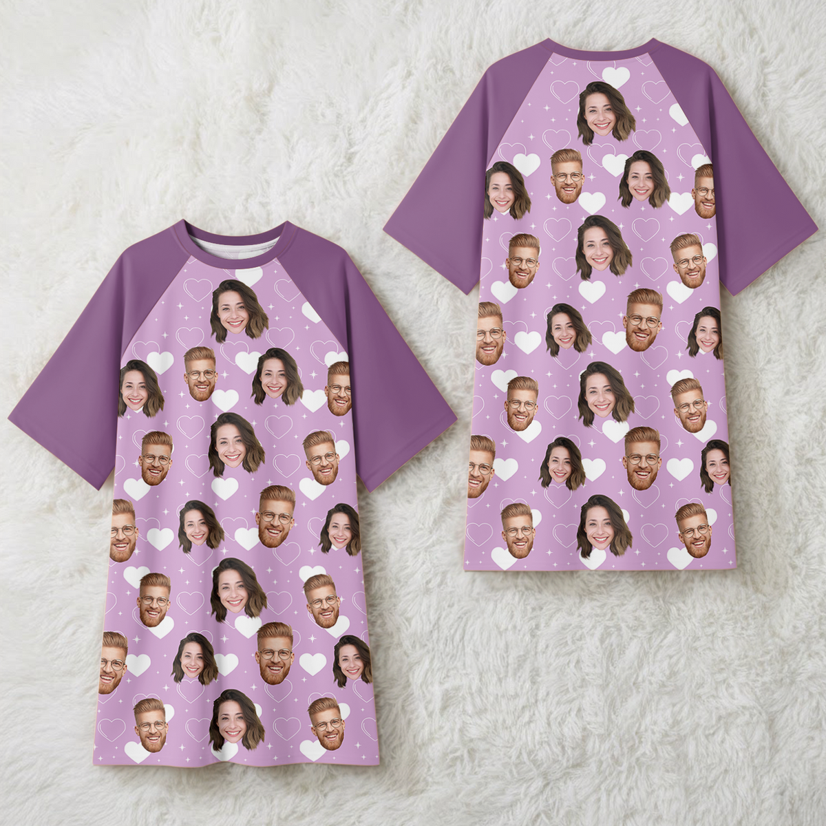 Custom Face Nightgown Valentine's Day Gift For Wife, Girlfriend CH07 910362