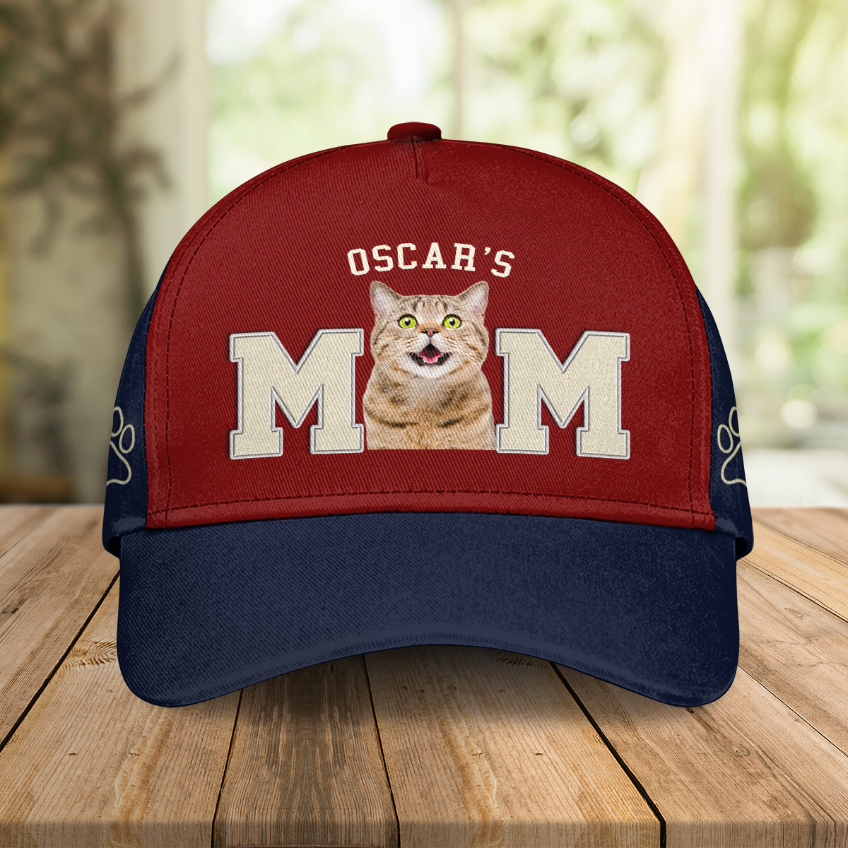 Custom Cat Photo Embroidered Effect Classic Cap Personalized Cat Mom Cat Dad Gifts CH07 899410