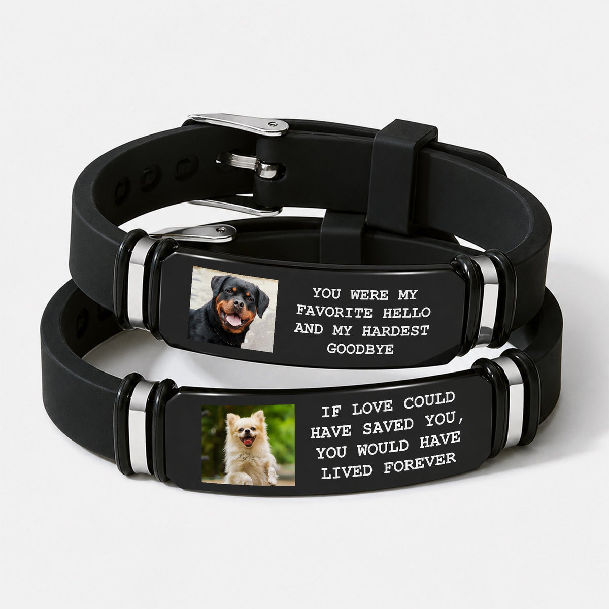 Custom Photo Forever In My Heart Memorial Personalized Wristband Bracelet HA75 922018