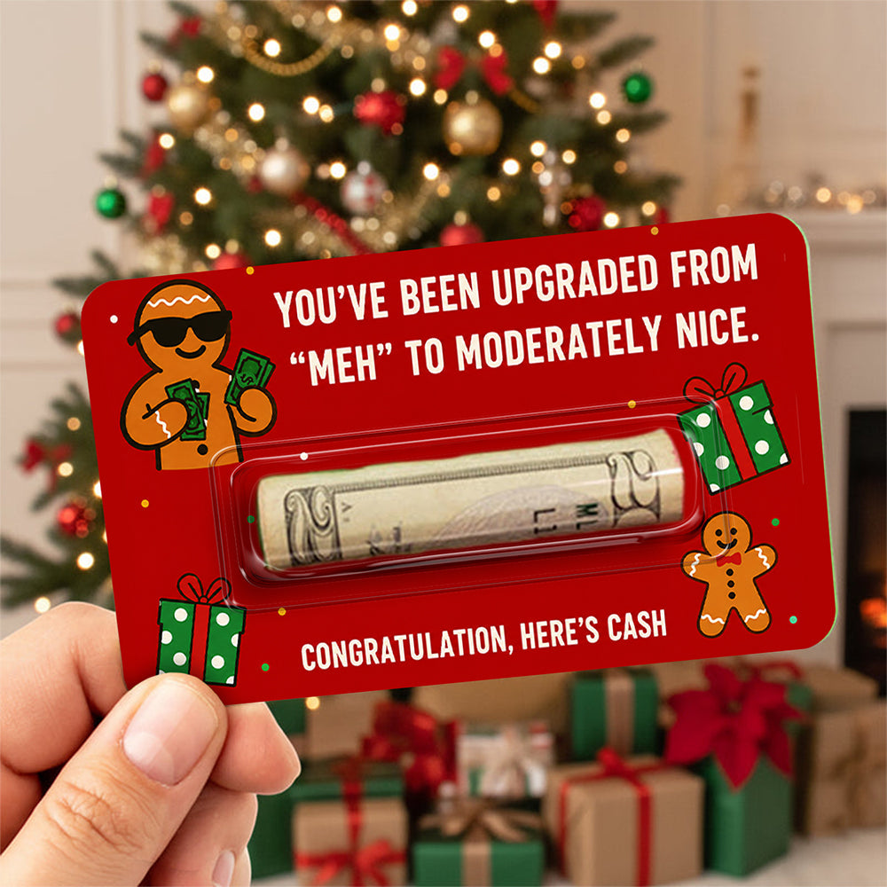 Personalized Reindeer Approved Financial Assistance Funny Christmas Money Holder Card LM32 669729