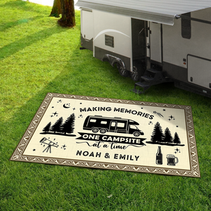 Making Memories One Campsite At A Time Personalized Patio Rug TH10 894241