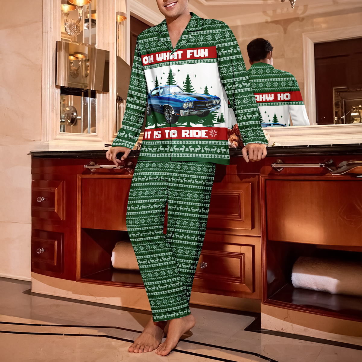 Custom Car Photo Oh What Fun It Is To Ride Pajamas TH10 896017