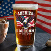 250 Years of Freedom America Patriotic Eagle Flag Print Beer Glass HA75 897348