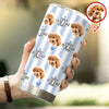 Custom Face Best Dog Cat Dad, Mom Ever Fat Tumbler Gift For Pet Lovers CH07 911528