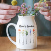 Mom's Garden Personalized Birthflowers Vase, Mothers Day Gift CH07 910884