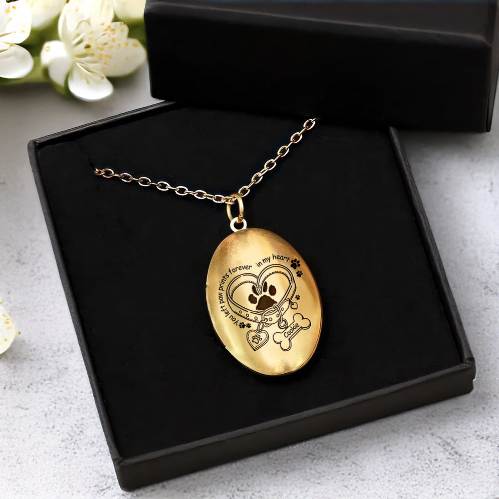 Custom Pet Photo A Big Piece Of My Heart Live In Heaven Memorial Locket Necklace LM32 893325