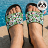 Custom Pet Face Hawaiian Slide Sandals Pet Lover Gift, Summer Vacation Sandals LM32 669121