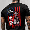Custom Happy Father's Day To Best Dog Dad Besty Ross Flag Back Dark Shirt LM32 669283