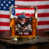 250 Years of Freedom Eagle Patriotic 1776 - 2026 Whiskey Glass HO82 901274
