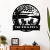 Personalized Family Name Lake House Metal Sign Gift For Couple Anniversary HA75 920016