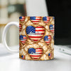 Custom Name American Flag Heart 3D Effect Coffee Mug, Personalized Patriotic Gift TH10 169347