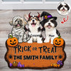 Custom Dog Photo Trick or Treat Halloween Custom Shape Doormat CH07 180182