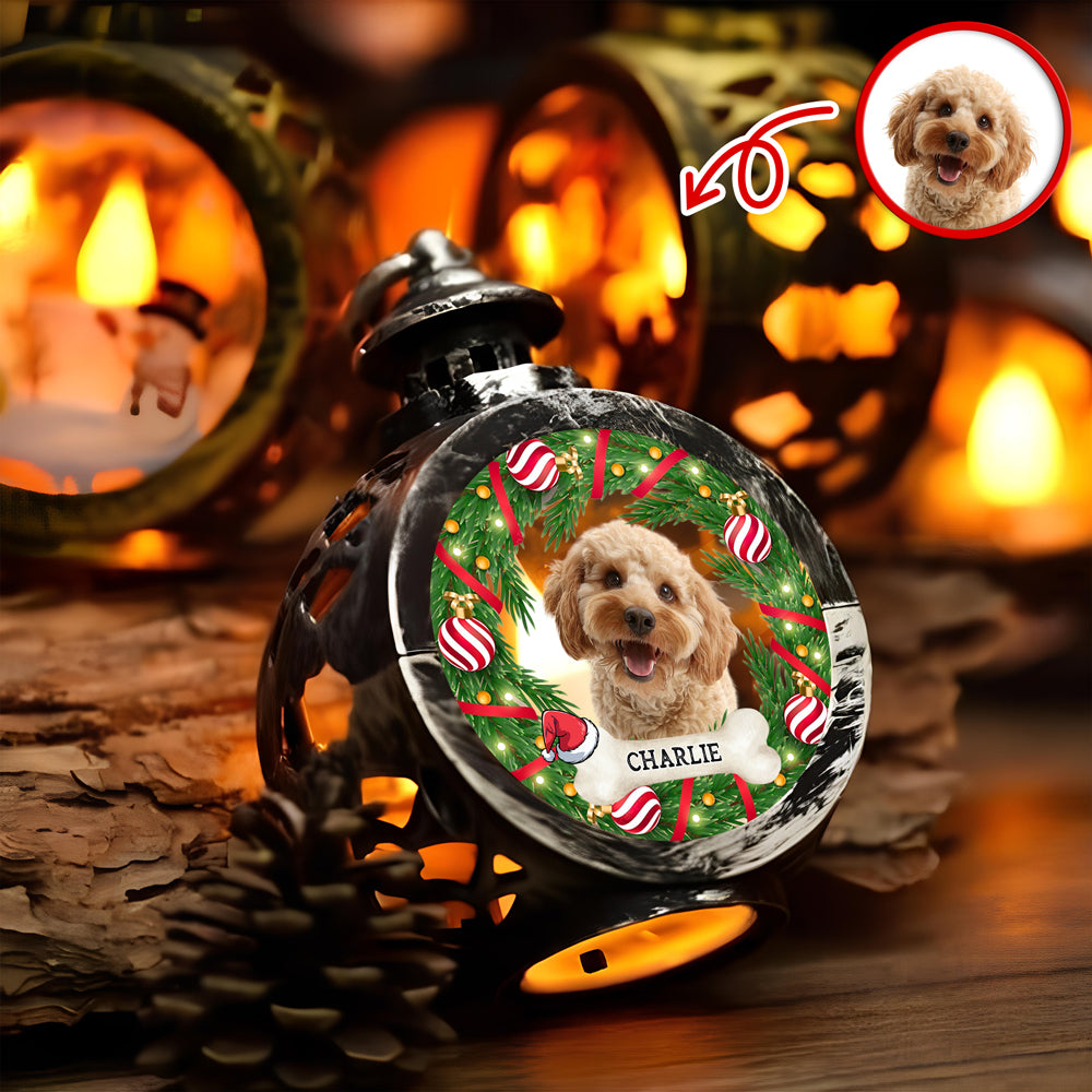 Custom Dog Photo Candlelight Lantern Ornament For Christmas HO82 894970