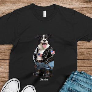 Custom Photo Cool Dog Cat Career Uniforms Dark Shirt For Pet Lovers HA75 891950