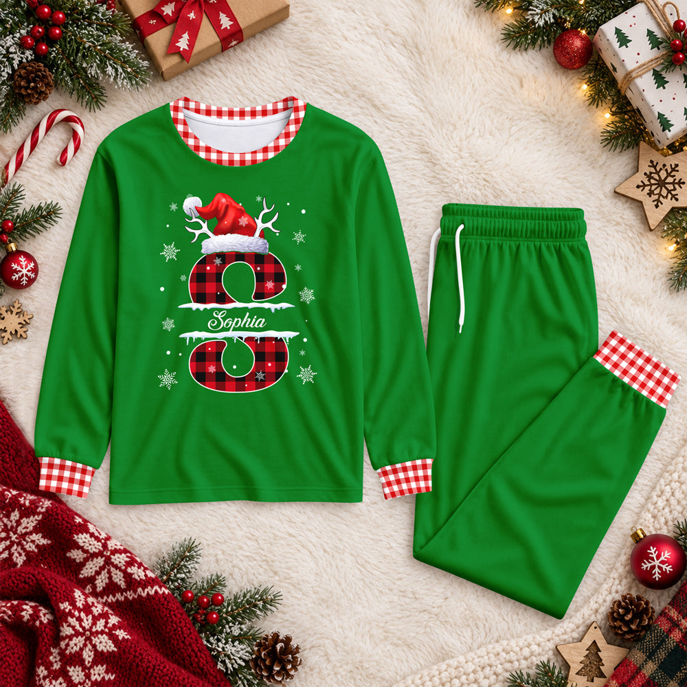 Custom Initial Name Christmas Holiday Sleepwear Gift for Him & Her HO82 903578