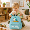 Personalised Cartoon Penguin Raccoon Animals Name Backpack - Birthday Back to School Gift for Boys Girls HO82 902978