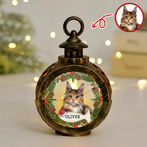 Custom Cat Photo Candlelight Lantern Ornament For Christmas HO82 894972