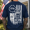 Personalized Happy 4th Of July To The Best Dog Dad Back Comfort Shirt LM32 669221
