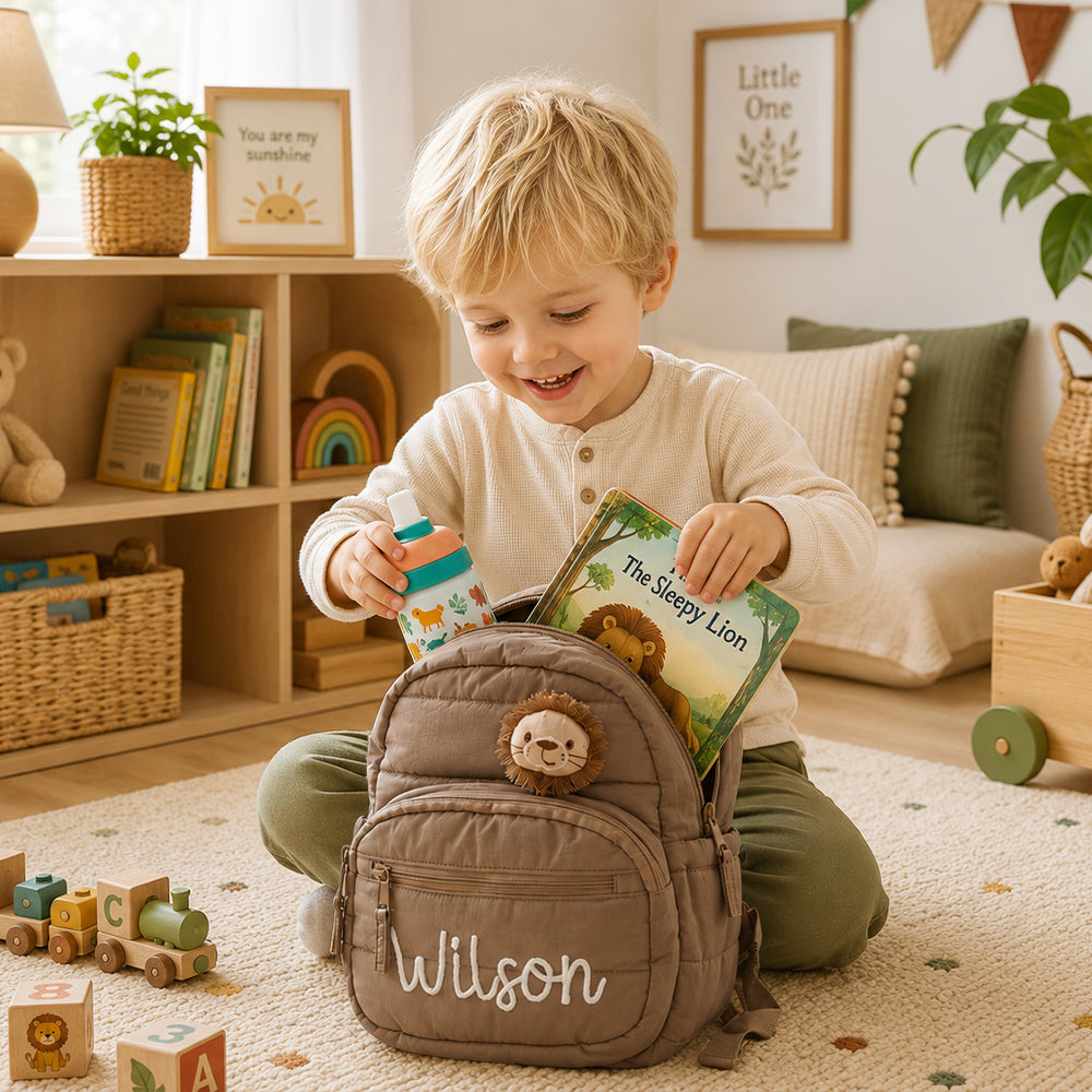 Custom Name Quilted Toddler Backpack - Back To School Gift For Kids CH07 911856