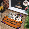 Custom Dog Photo Trick or Treat Halloween Custom Shape Doormat CH07 180182