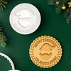 Custom Family Name Christmas Pattern Cookie Stamp – Personalized Christmas Gift for Bakers, Family LM32 669699