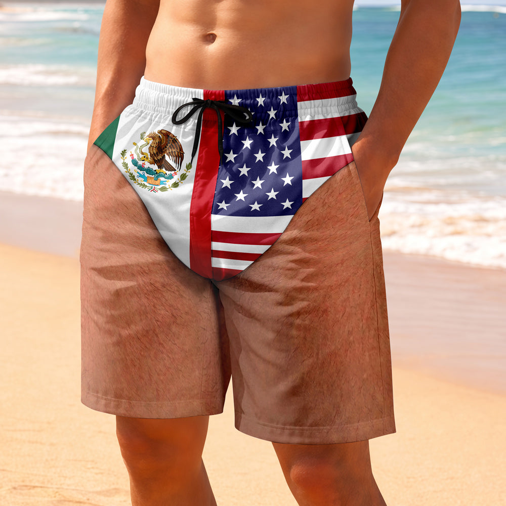 Custom Funny Patriotic Country Flag - Chill Beach Short, Summer Vibes LM32 669461