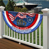 American Flag - USA 250th Anniversary Semiquincentennial Non-Pleated Fan Flag HO82 901056