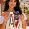 Country Flag Class of 2027 Ribbon Hair Bow, Graduation Gift, Senior Gift LM32 669931