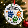 Personalized Pet Paw Dog Memorial 3D Raised Ornament Pet Loss Memorial Keepsake CH07 180384