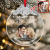 Custom Couple Photo Life Would Be Boring Without Me Metal Top Glass Ornament HO82 894700