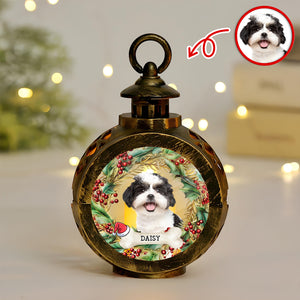 Custom Dog Photo Candlelight Lantern Ornament For Christmas HO82 894970