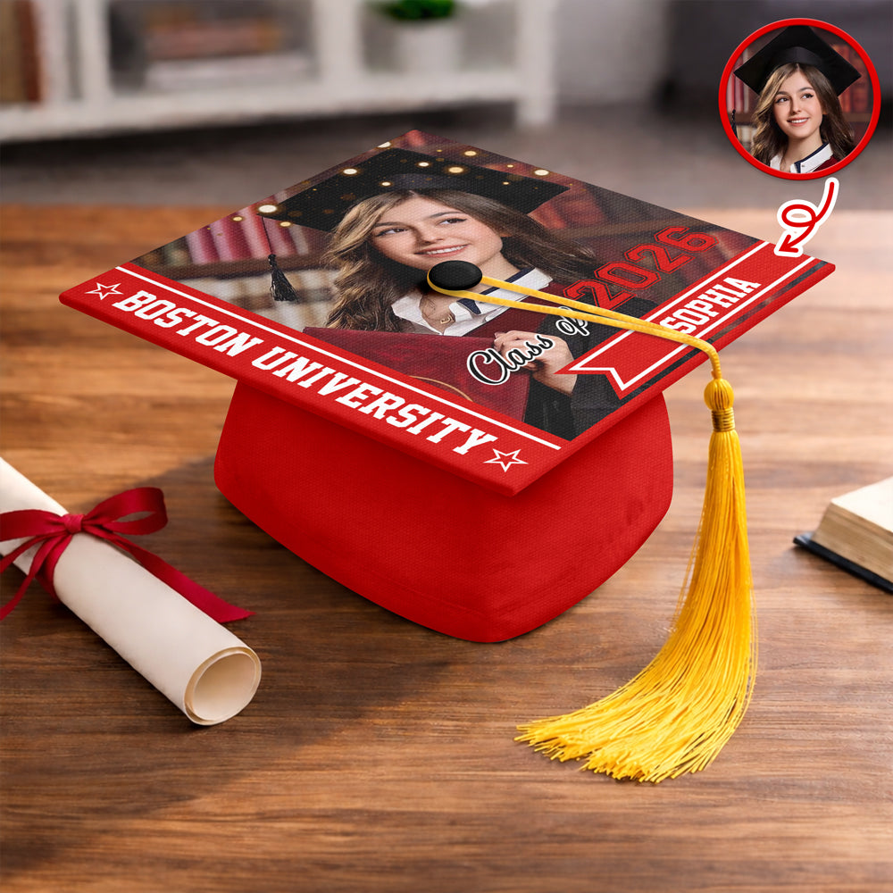 Custom Photo And Name Class Of 2026 Graduation Cap TH10 898965