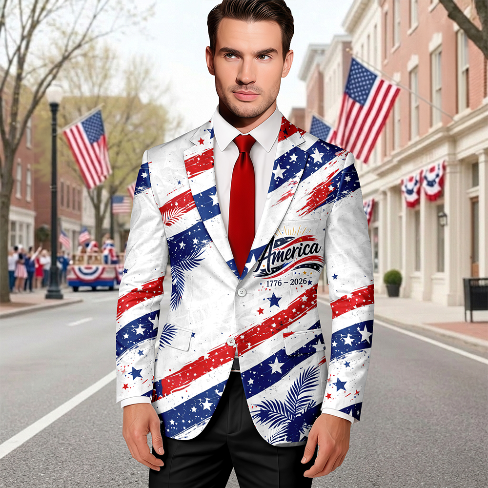 250 Years Semiquincentennial 1776-2026 America Men's Suit CH07 911032