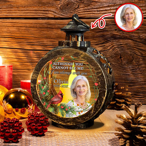Custom Photo Beside You Memorial Candlelight Lantern Ornament HO82 894976