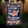 Personalized Family Name America 250th Anniversary LED Garden Flag LM32 895819