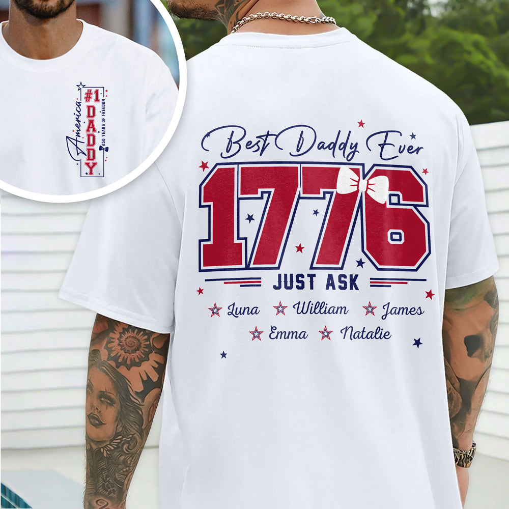 Custom Name Best Mom Ever Front And Back Shirt HA75 920634