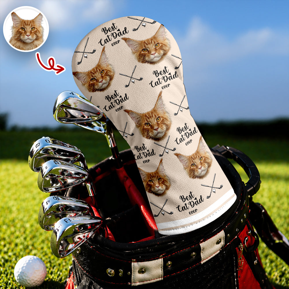 Custom Photo Best Dog Dad Ever Golf Head Cover - Father’s Day Gift LM32 668947