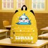 Personalised Cartoon Penguin Raccoon Animals Name Backpack - Birthday Back to School Gift for Boys Girls HO82 902978