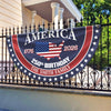 Custom Family Name America 250 Birthday 1776-2026 Non-Pleated Fan Flag TH10 898019