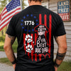 Custom Name Happy 250th Birthday To Best Dog Dad Dog Mom America Flag Back Dog Shirt LM32 669285