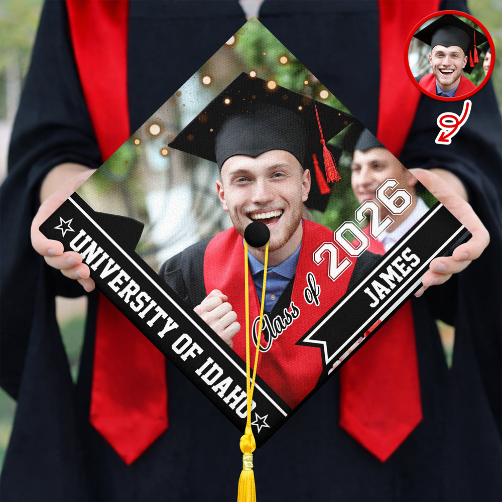 Custom Photo And Name Class Of 2026 Graduation Cap TH10 898965