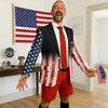 Personalized Patriotic 250th Anniversary God Bless America Eagle 1776–2026 Men's Suit HA75 920146